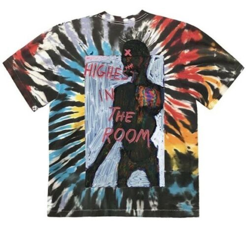 TRAVIS SCOTT - HIGHEST IN THE ROOM TIE DYE T-SHIRT - The Edit Man London Online