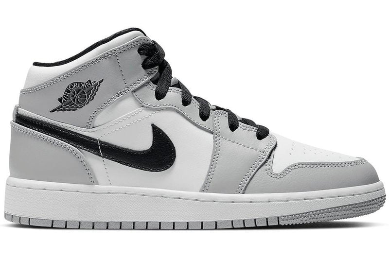 JORDAN 1 MID LIGHT SMOKE GREY (GS) - The Edit LDN