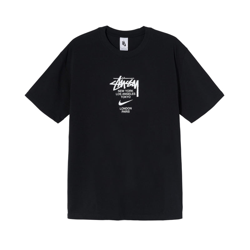 NIKE X STUSSY SHORT SLEEVE T-SHIRT BLACK - The Edit Man London Online