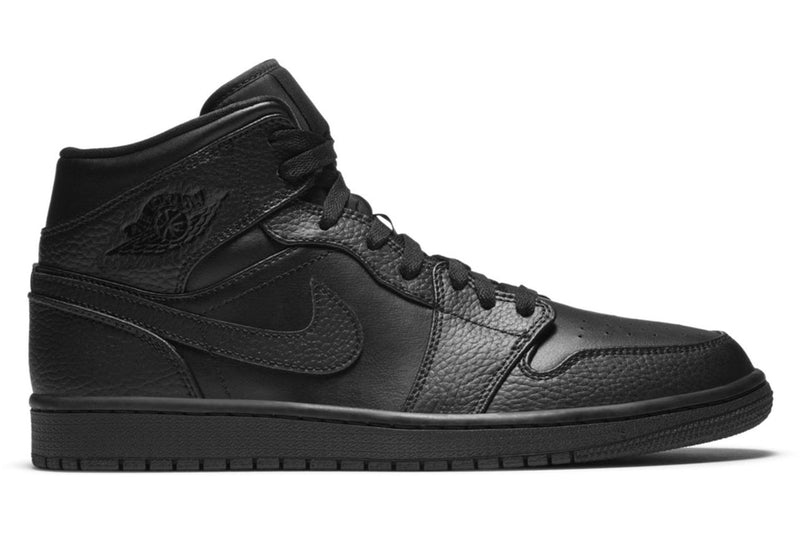 JORDAN 1 MID TRIPLE BLACK (M) - The Edit LDN